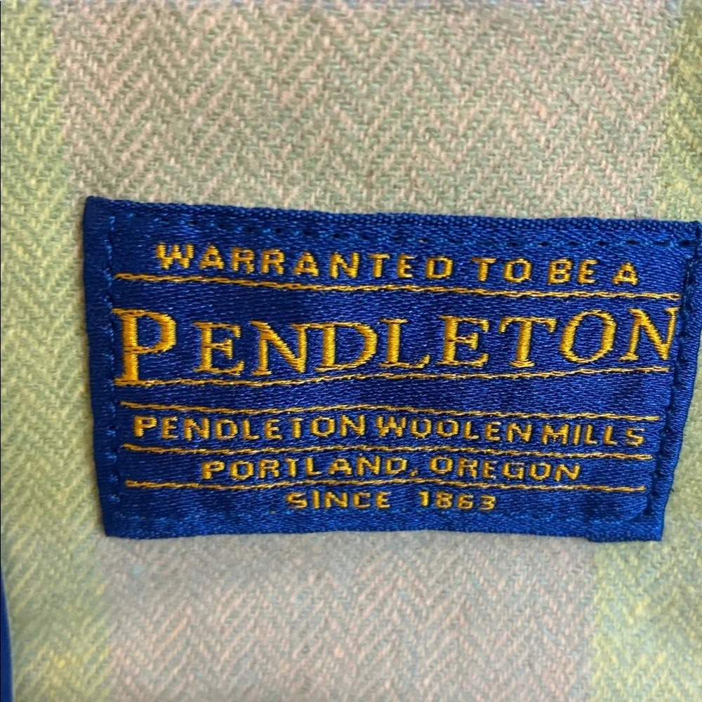 Pendleton NWT Crib Blanket 100% Washable Merino Wool 32” X 44” Pink Blue Yellow